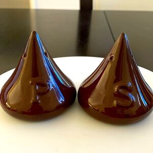 Vintage 50’s Hershey Kisses Chocolate Drop Ceramic Salt and Pepper Shakers